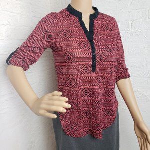 No Boundaries Hi Low Womens Shirt-Button Up Cuffs